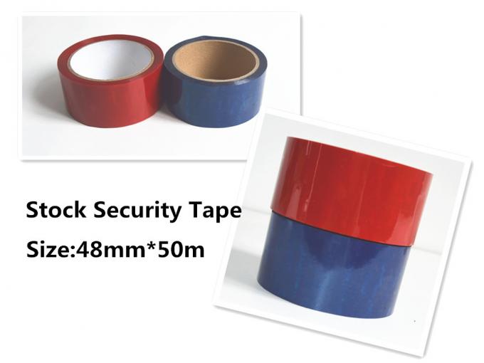 Carton Sealing Tamper Evident Security Seal Tape With Serial Number