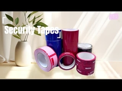 Dây băng chống giả mạo màu đỏ đáng tin cậy để bảo vệ sản phẩm cực kỳ an toàn