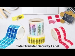 Một lần sử dụng nhãn thực phẩm chống trộm cắp bảo hành dán niêm phong